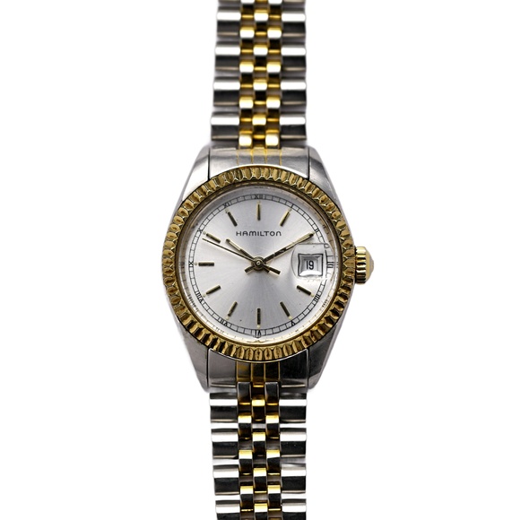 Hamilton Vintage 1990\'s Ladies Two Tone Jubilee Style Wrist Watch 26mm main image 4